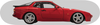PORSCHE 944 RED CUSTOM SKATEBOARD.WALL ART