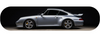 Porsche 993 Turbo silver skaieboard deck wall art