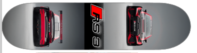 Audi RS 3 LMS custom automotive themed skateboard deck, wall art