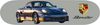 Porsche Boxster, seal gray, classic skateboard garage art