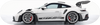 PORSCHE 911 GT3RS White, Classic Skateboard Deck, Wall Art