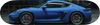PORSCHE Cayman GT4 blue custom skateboard, wall art