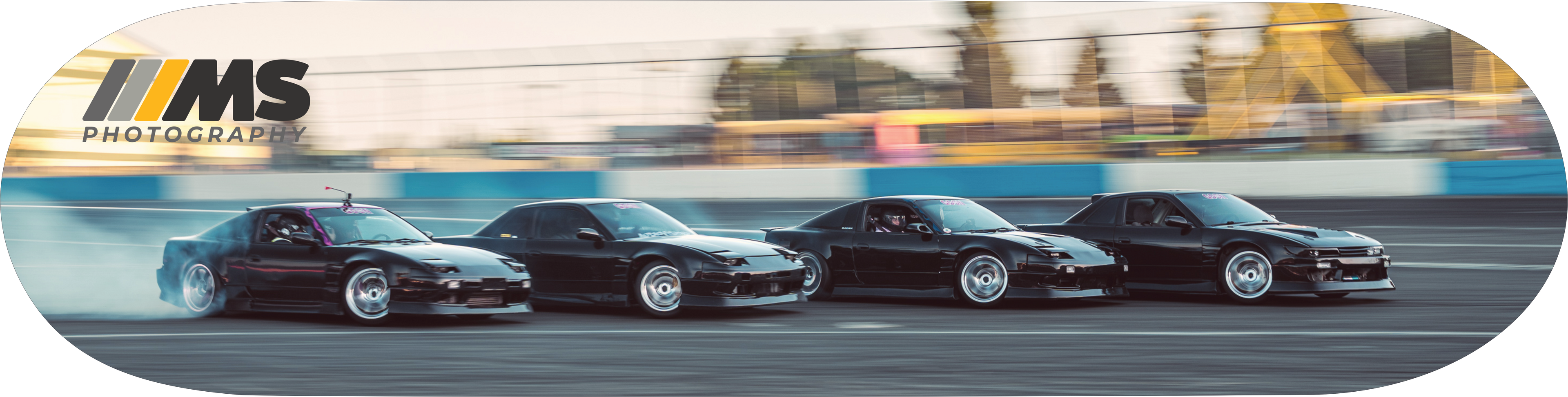 Four Cars. One Mission. Maximum Commitment SKATEBOARD WALL ART