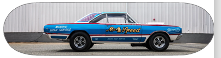 Mr 4 Speed 1968 LO23 Hemi Dodge Dart AHRA Super Stock skateboard deck, wall art