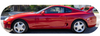 Toyota Supra Turbo 1993 red. classic skateboard garage art