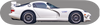 Viper GTS R white classic skateboad wall art