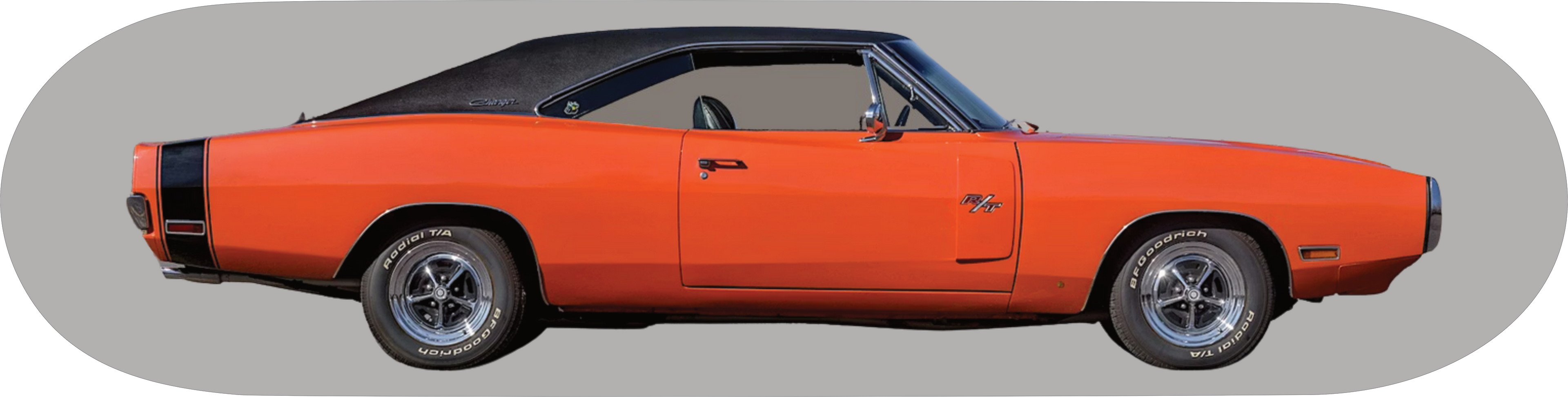 Dodge Charger R/T 1970 Custom Skateboard Deck Wall Art