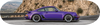 Porsche Singer Re-imagined purple skateboard deck, wall art