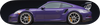 Porsche GT3 RS purple skateboard deck wall art
