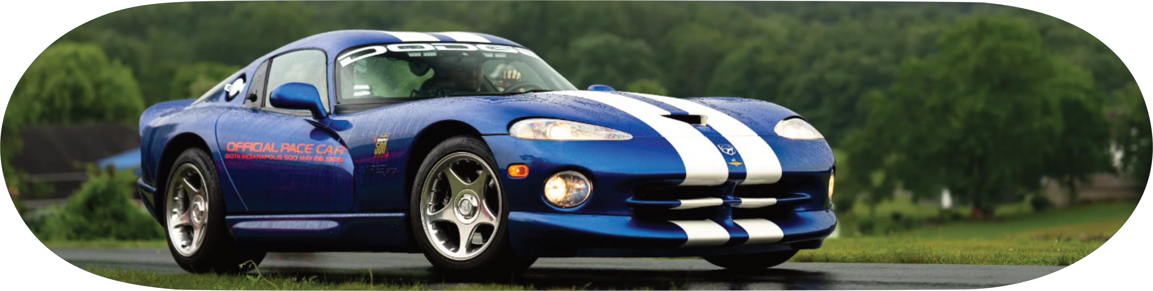 Dodge Viper GTS Pace Car automotive themed skateboard wall art