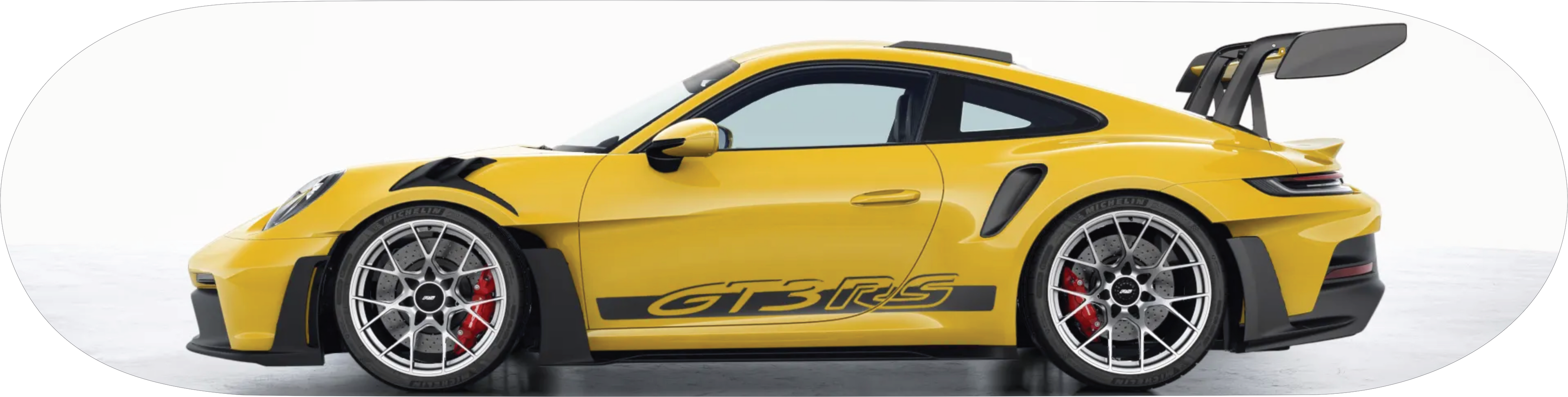 PORSCHE 911 GT3RS Yellow, Cassic Skateboard Deck, Wall Art