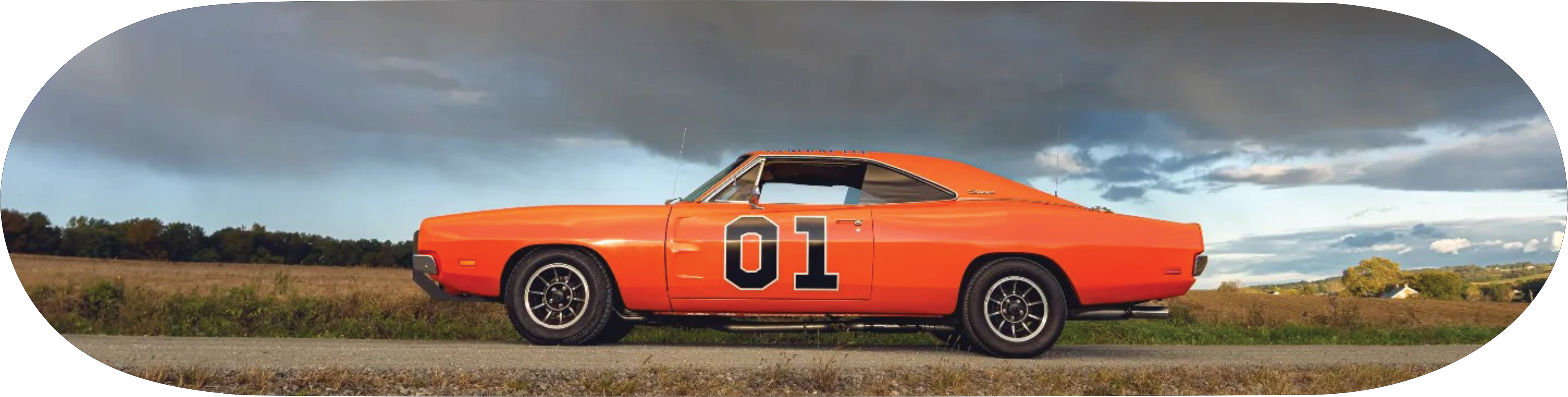 General Lee custom wall art, skate board deck