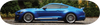 Shelby GT350  Mustang blue custom skateboard wall art