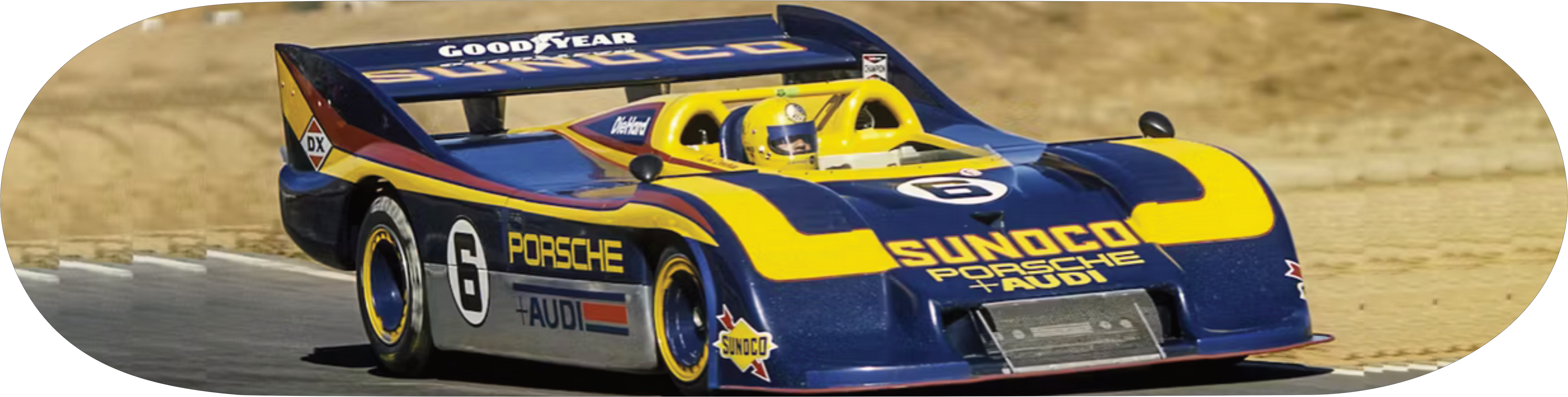 Porsche 917 Sunoco wall art, custom skateboard deck