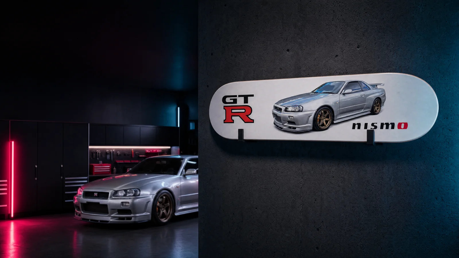 AutoDecks Nissan GT-R deck displayed in an automotive gallery