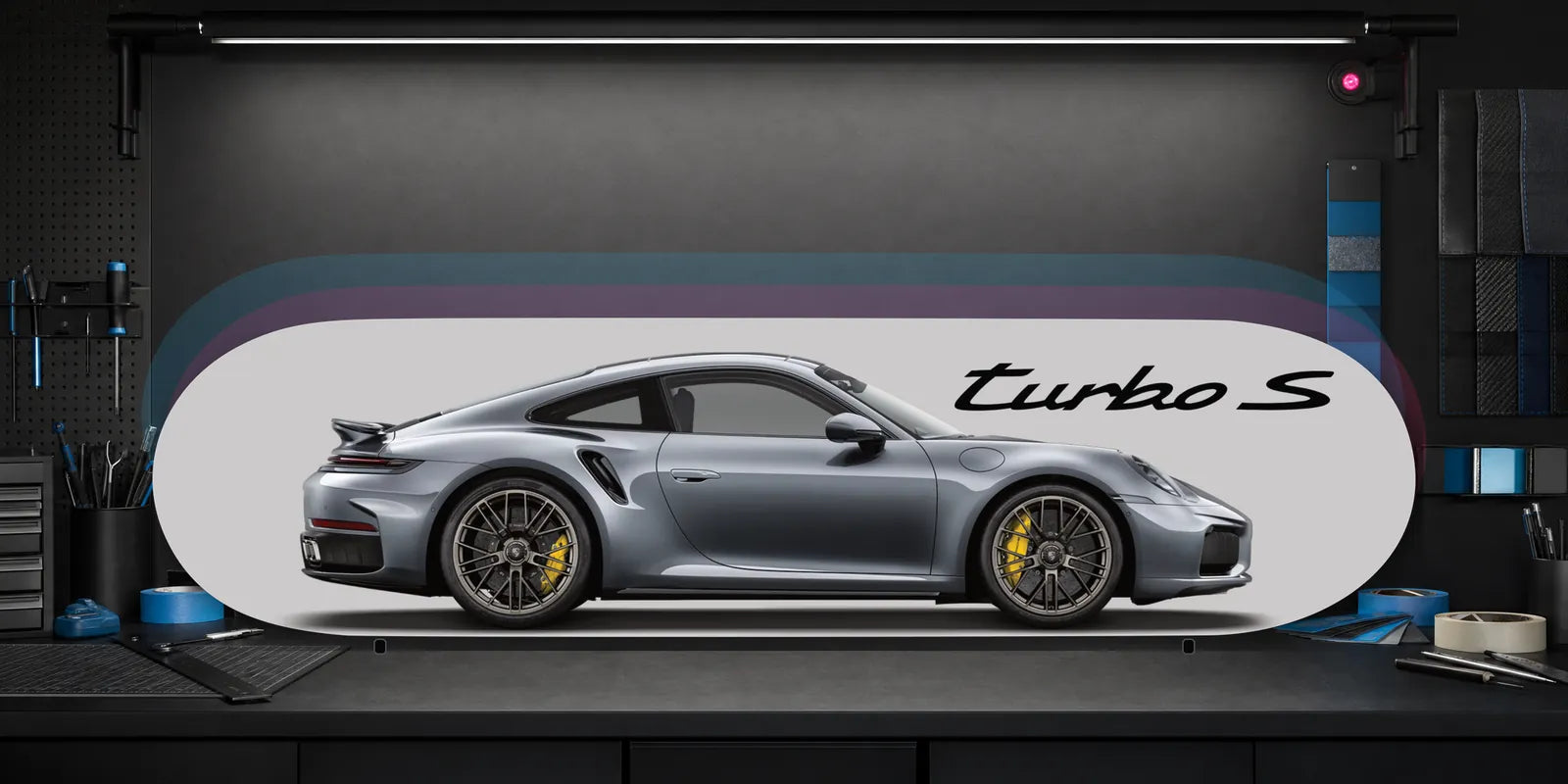 Turbo S custom deck shown in the AutoDecks design studio
